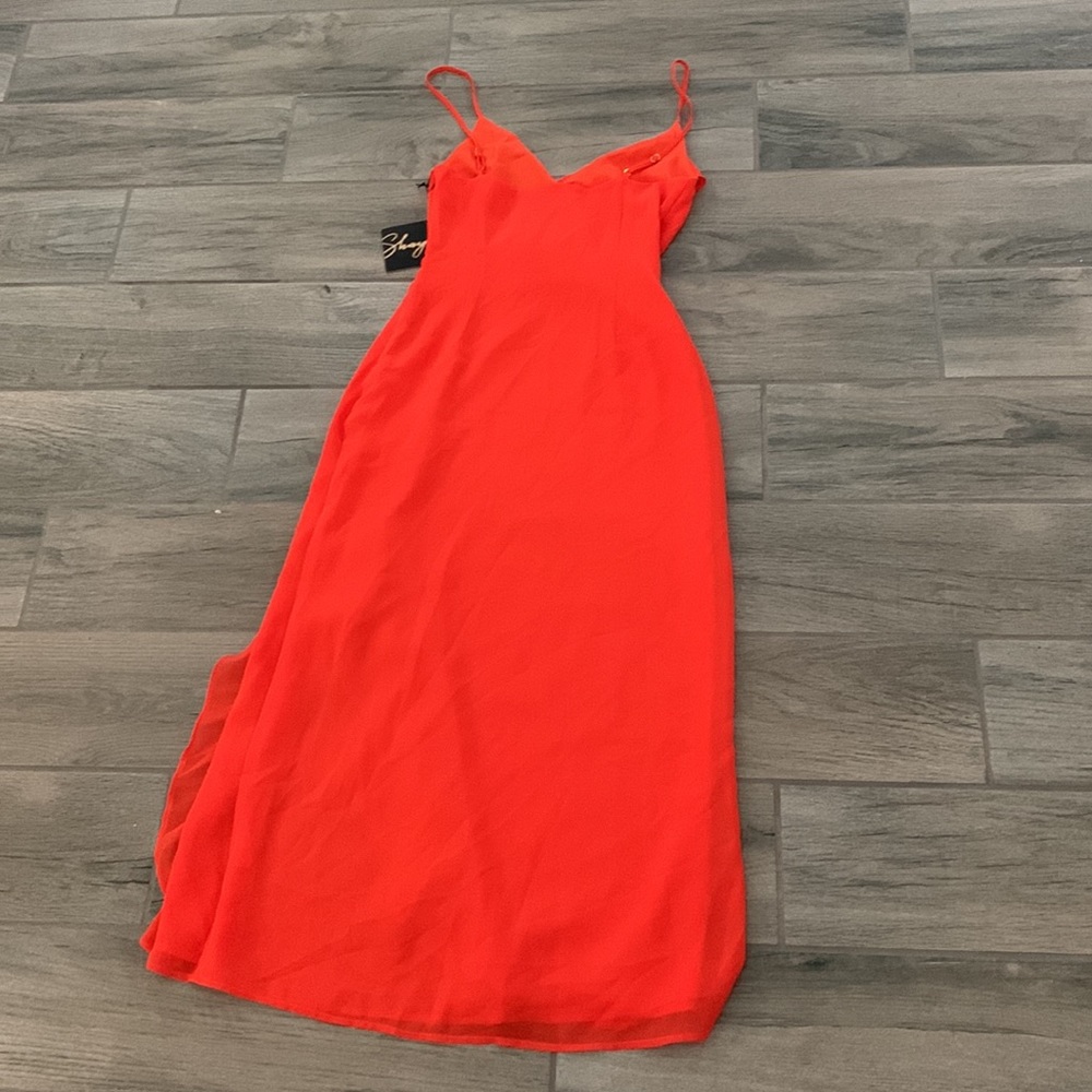 Shaycation X REVOLVE Grace Midi Dress in Blood Orange - Picture 8 of 8